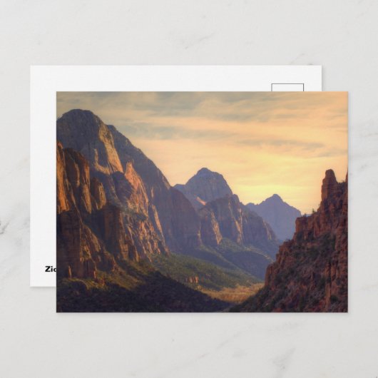 Zion-Nationalpark Postkarte (Vorne/Hinten)