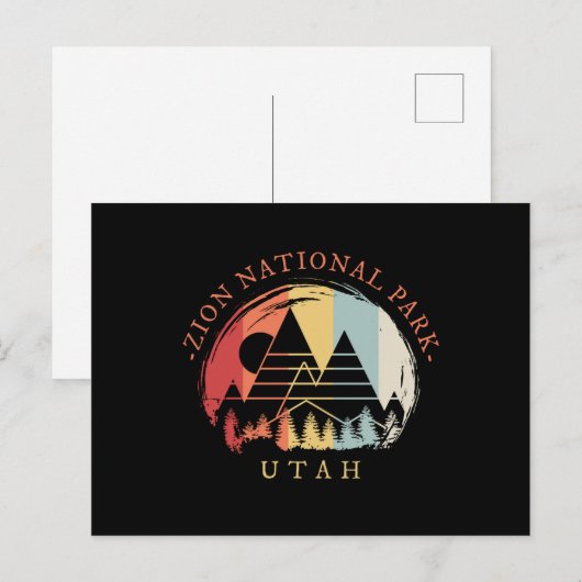 Zion-Nationalpark Postkarte (Vorne/Hinten)