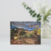 Zion-Nationalpark Postkarte (Stehend Vorderseite)