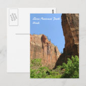 Zion-Nationalpark Postkarte (Vorne/Hinten)