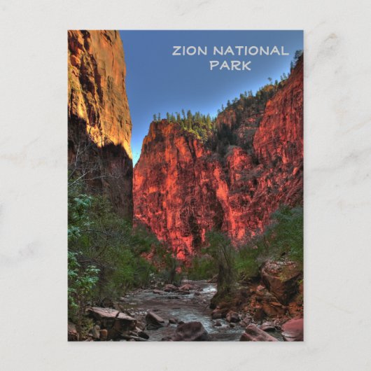 Zion-Nationalpark Postkarte (Vorderseite)