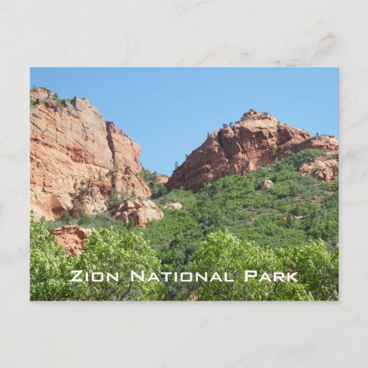 Zion-Nationalpark Postkarte (Vorderseite)
