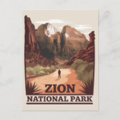 Zion-Nationalpark Postkarte (Vorderseite)