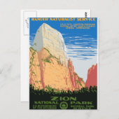 Zion-Nationalpark Postkarte (Vorne/Hinten)