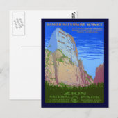 Zion-Nationalpark Postkarte (Vorne/Hinten)