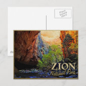 Zion-Nationalpark Postkarte (Vorne/Hinten)