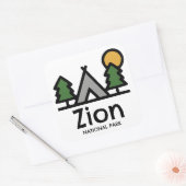 Zion-Nationalpark Quadratischer Aufkleber (Umschlag)