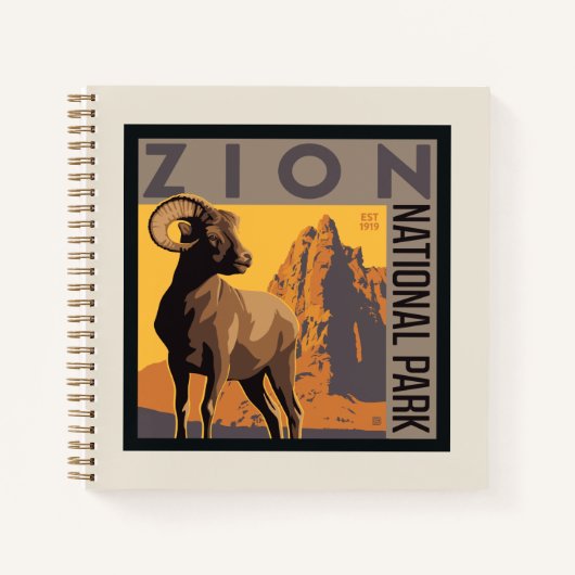 Zion-Nationalpark | Ram Notizblock (Vorderseite)