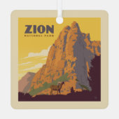 Zion-Nationalpark | Ram Ornament Aus Metall (Rückseite)