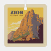Zion-Nationalpark | Ram Ornament Aus Metall (Vorderseite)