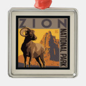 Zion-Nationalpark | Ram Ornament Aus Metall (Vorne)