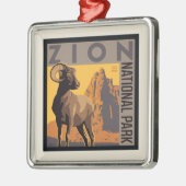 Zion-Nationalpark | Ram Ornament Aus Metall (Links)
