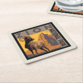 Zion-Nationalpark | Ram Rechteckiger Pappuntersetzer (angewinkelt)