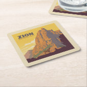 Zion-Nationalpark | Ram Rechteckiger Pappuntersetzer (angewinkelt)