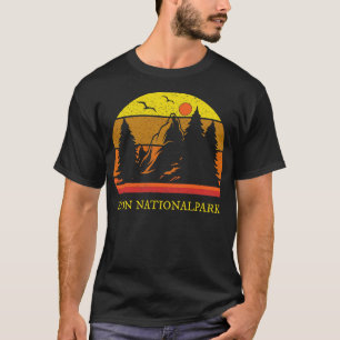 Zion Nationalpark Retro Vintag T-Shirt