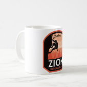 Zion Nationalpark Rock Klettern Kaffeetasse (Vorderseite Links)
