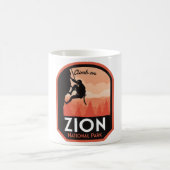 Zion Nationalpark Rock Klettern Kaffeetasse (Mittel)