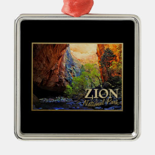 Zion-Nationalpark Silbernes Ornament