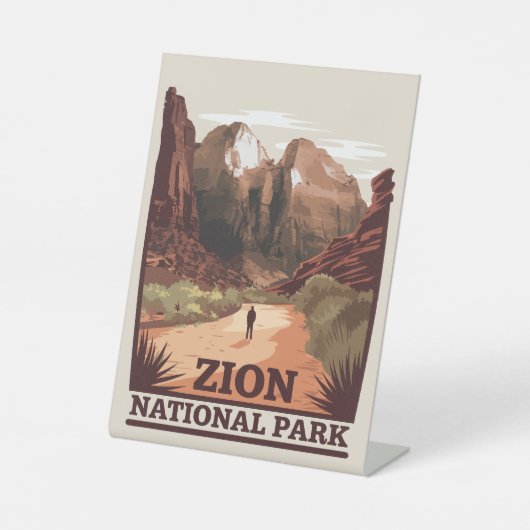 Zion-Nationalpark Sockelschild (Vorderseite)
