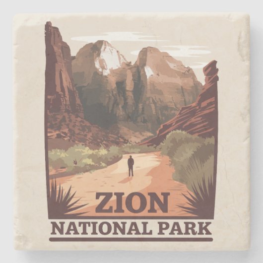 Zion-Nationalpark Steinuntersetzer (Vorderseite)