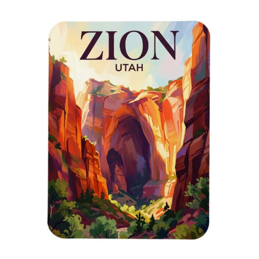 Zion Nationalpark USA Magnet (Vertikal)