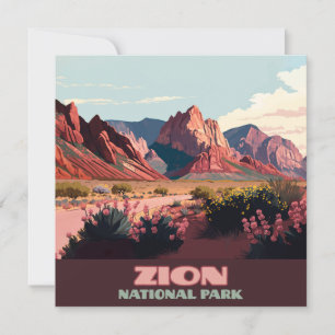 Zion Nationalpark Utah Berge Vintage