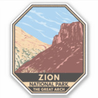 Zion Nationalpark Utah Der Große Bogen Vintag