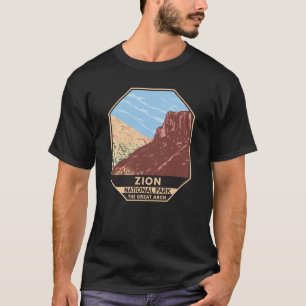 Zion Nationalpark Utah Der Große Bogen Vintag T-Shirt
