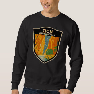Zion Nationalpark Utah Die Pfeile Vintag Sweatshirt