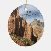 Zion Nationalpark Utah Landschaftsmuseum Keramik Ornament (Links)