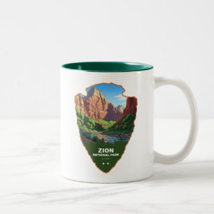 Zion Nationalpark Utah Pfeilspitze Zweifarbige Tasse