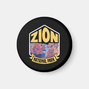 Zion Nationalpark Utah Retro Magnet