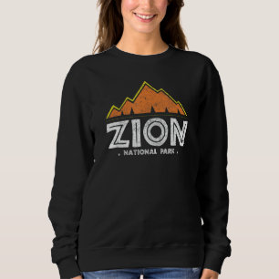Zion Nationalpark Utah Retro Vintag Sweatshirt