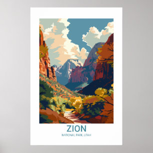 Zion-Nationalpark Utah USA Nationalpark Poster