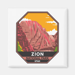 Zion Nationalpark Utah Vintage Magnet