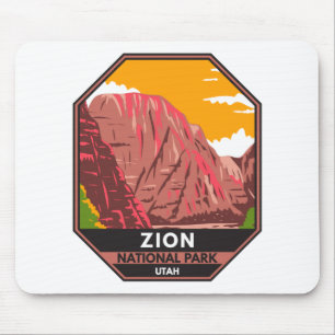Zion Nationalpark Utah Vintage Mousepad