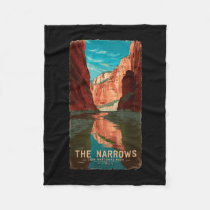 Zion Nationalpark Utah Vintage The Narrows Fleecedecke