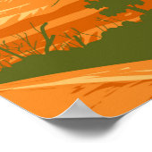 Zion Nationalpark Utah Zion Canyon 2 Vintag Poster (Ecke)