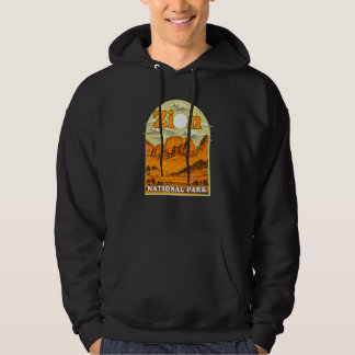 Zion Nationalpark Vintage Kunst Kunstvolles Andenk Hoodie