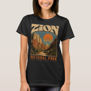 Zion Nationalpark vintage retro Canyon Outdoor T-Shirt