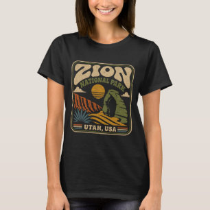 Zion Nationalpark vintage retro Canyon Outdoor T-Shirt