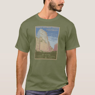 Zion Nationalpark-Vintages Plakat-Shirt T-Shirt