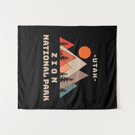 Zion-Nationalpark Wandteppich (Vorderseite (Horizontal))