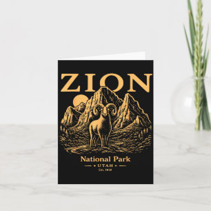 Zion Nationalpark Wilderness Wandern Camping Karte