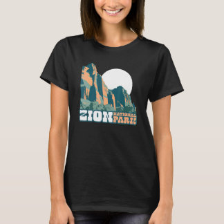 Zion-Nationalpark WPA Poster Stil Grafik Utah T-Shirt