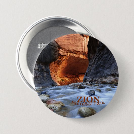Zion Nationalpark, Zion verengt Knopf-Button Button (Vorne & Hinten)