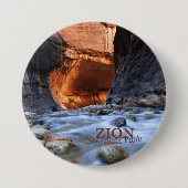 Zion Nationalpark, Zion verengt Knopf-Button Button (Vorderseite)