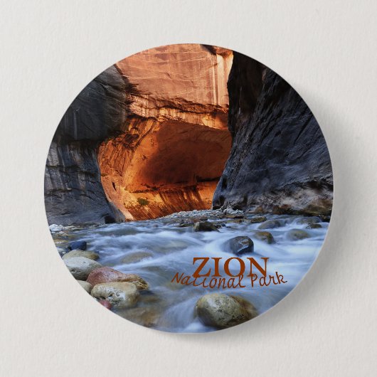 Zion Nationalpark, Zion verengt Knopf-Button Button (Vorderseite)