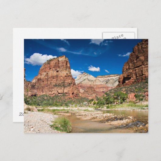 Zion NP - Angel's Landing Postcard Postkarte (Vorne/Hinten)