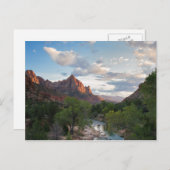 Zion NP - The Watchman at Zion postcard Postkarte (Vorne/Hinten)